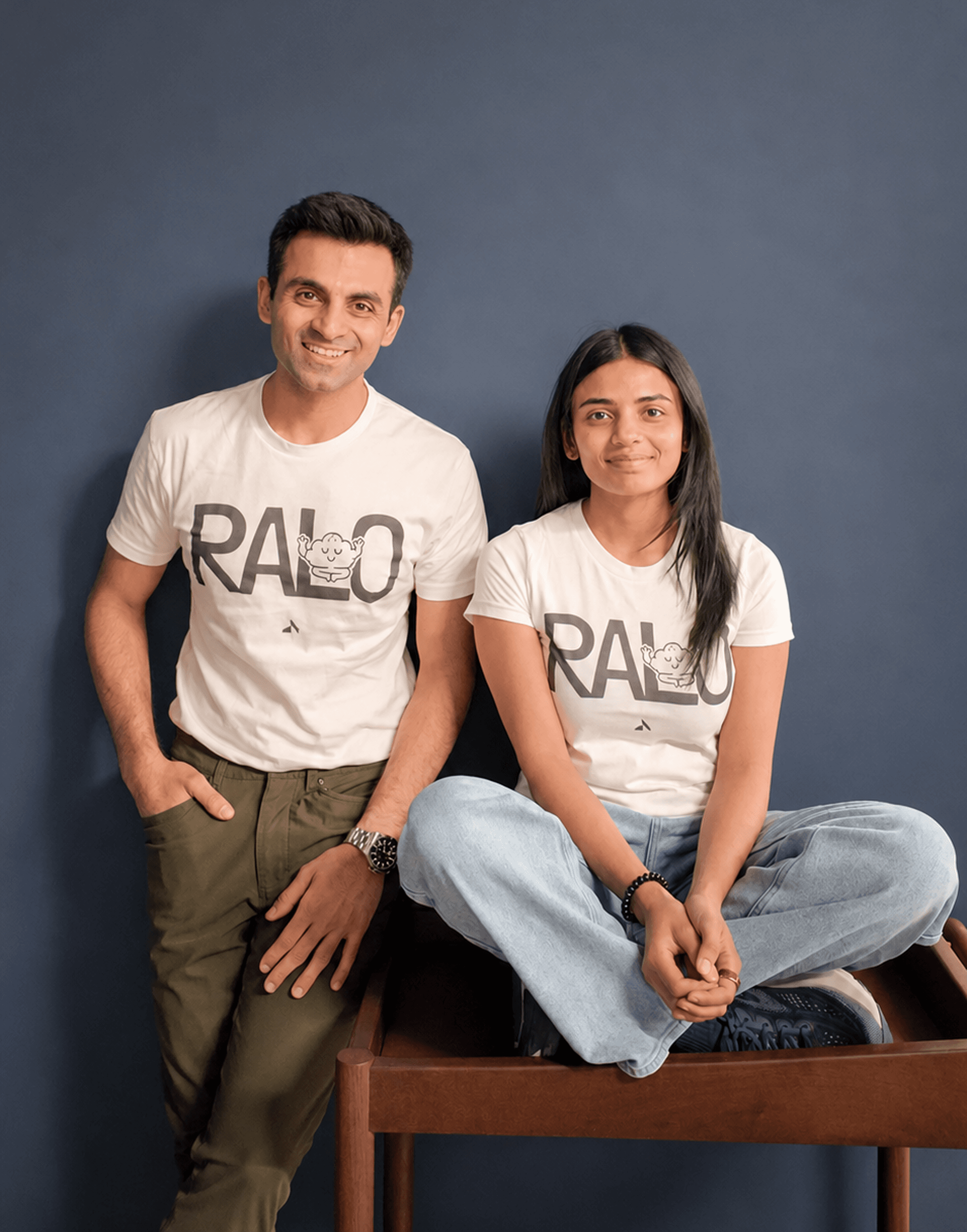 Ralo co-founders Arjun Lalwani and Helly Shah